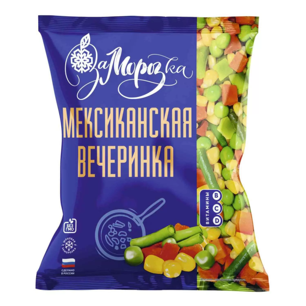 Смесь овощная ЗАМОРОЗКА Мексиканская вечеринка замороженная 400 гр